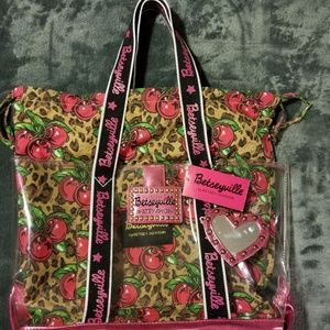 Betsey Johnson clear tote